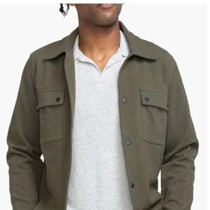 Olive Green Button-Up Jacket